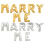Mytex 16 Inch Marry Me Letters Foil Balloons Set ~ 3 colors To Choose