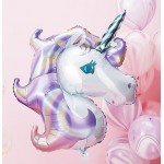 33 Inch Pastel Purple Unicorn Head Foil SuperShape