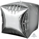 Anagram 15 Inch Ultrashape Cubez Silver Foil Balloon