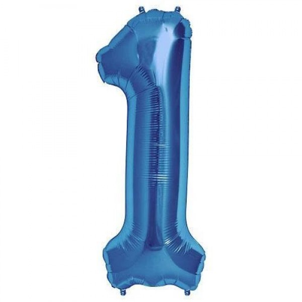 Numbers Balloons - Northstar 34 Inch Number 1 Blue Color
