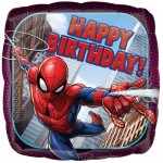 Anagram 17 inch Spider-Man Birthday Square Foil Balloon